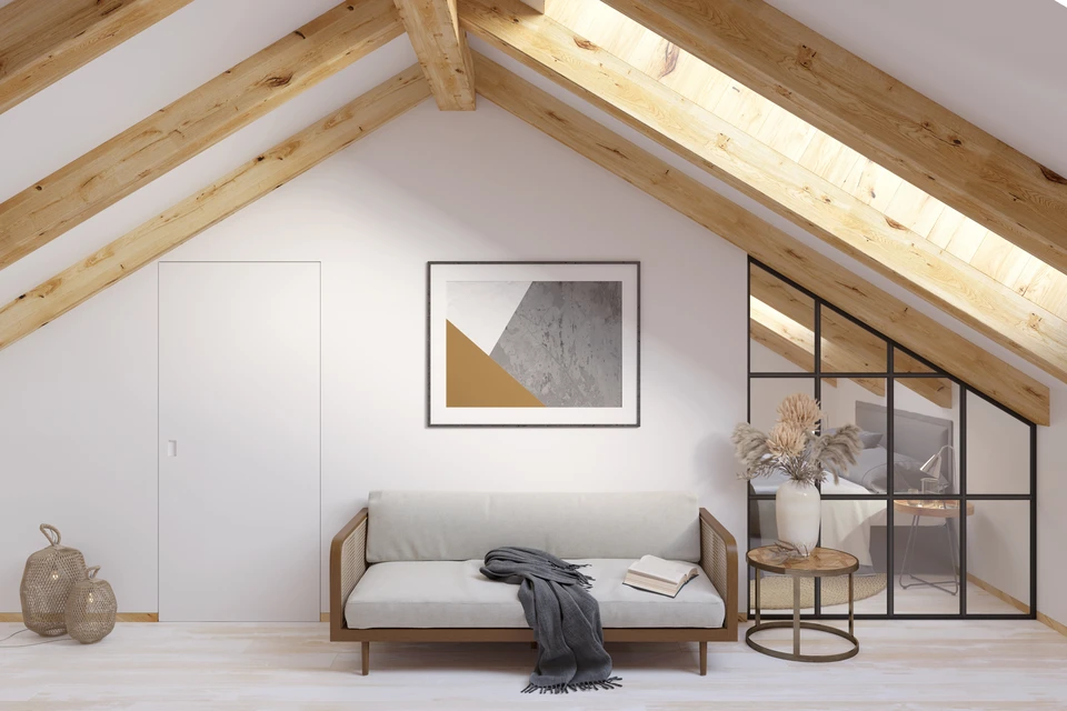 illustration 3d plan d'architecture traditionnelle maison